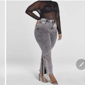 NWOT FASHION TO FIGURE HIGH RISE rhinestone fringe detail jeans 20